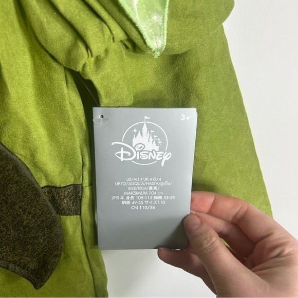 Disney Prince Naveen Costume NEW Sz 3 Princess and the Frog Green Kids Cape - Picture 4 of 9